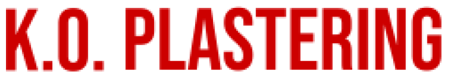 K.O. Plastering logo red